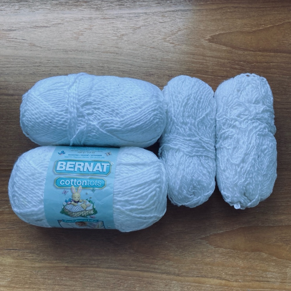 BERNAT Cotton Tots Yarn - Wonder White